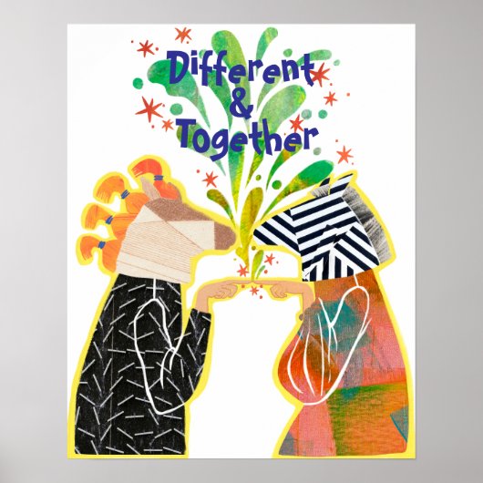 Different & Together Pride Poster – Unity Art Prin (Voorkant)