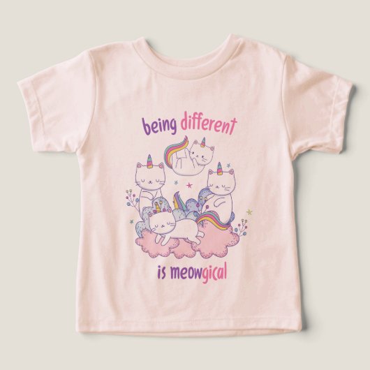 Differentieel zijn is meowgisch Grappige eenhoorn  (Design voorkant)