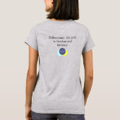 Differentieer of Sterf Dames T-Shirt (Achterkant)