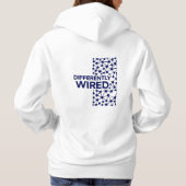 Differently Wired – Autism Awareness Month Blue Hoodie (Achterkant)