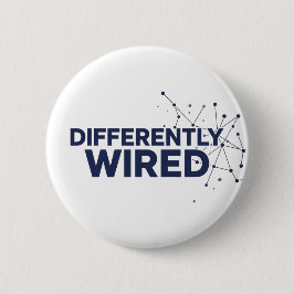 Differently Wired – Autism Awareness Month Blue  Ronde Button 5,7 Cm