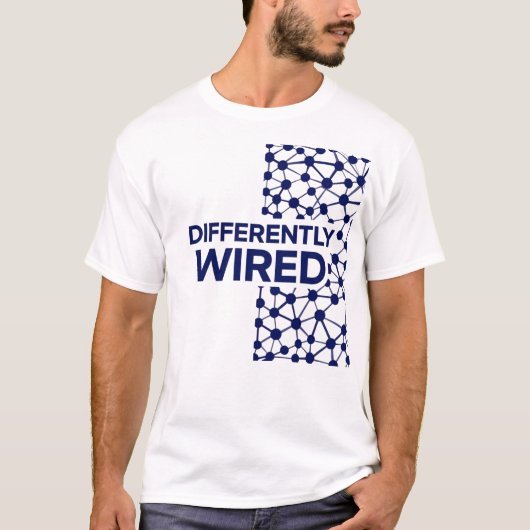Differently Wired – Autism Awareness Month Blue T-shirt (Voorkant)