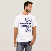 Differently Wired – Autism Awareness Month Blue T-shirt (Voorkant volledig)