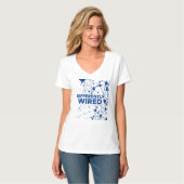 Differently Wired – Autism Awareness Month Blue  T-shirt (Voorkant volledig)