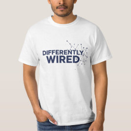 Differently Wired – Autism Awareness Month Blue  T-shirt