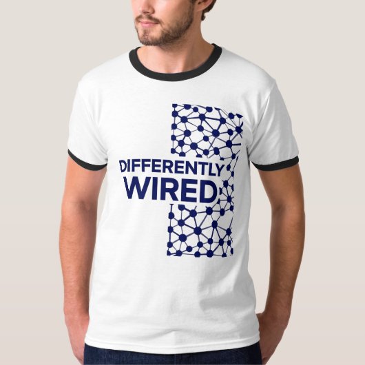 Differently Wired – Autism Awareness Month Blue T-shirt (Voorkant)