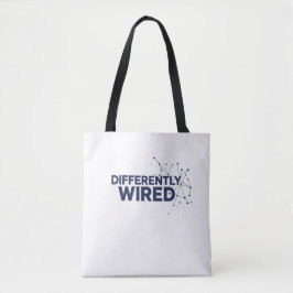Differently Wired – Autism Awareness Month Blue  Tote Bag