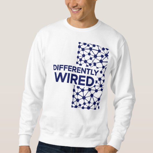 Differently Wired – Autism Awareness Month Blue Trui (Voorkant)