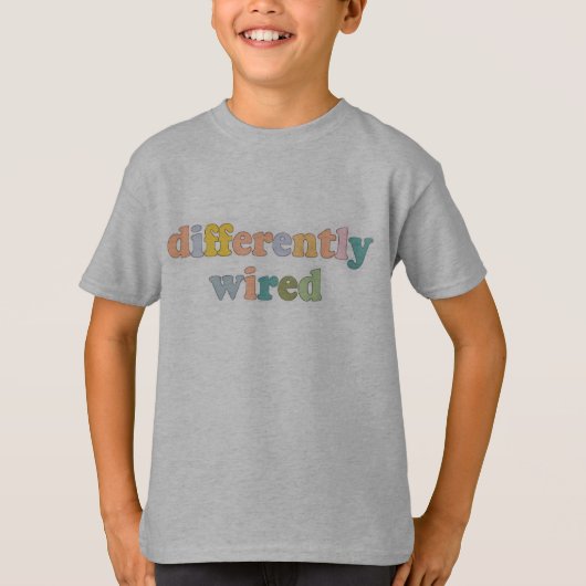 Differently Wired  Kids’ T-Shirt (Voorkant)