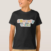 Differently Wired Retro Colorful Neurodiversity T-shirt (Voorkant)