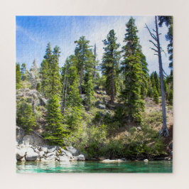 Difficult Lake Tahoe Forest Square Puzzle Legpuzzel