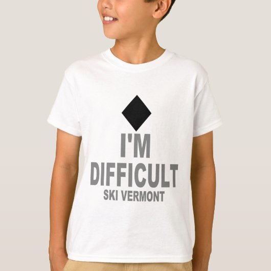 Difficult_Ski_VERMONT T-shirt (Voorkant)