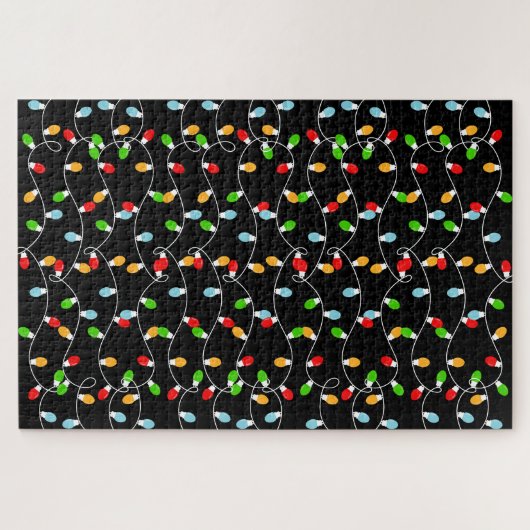 Difficult to solve Christmas Lights Legpuzzel (Horizontaal)