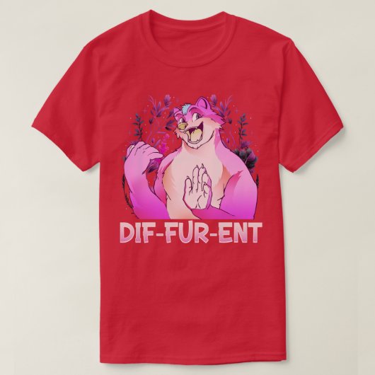 DifFurEnt I Fandom I Furries Cosplay 1 T-shirt (Design voorkant)