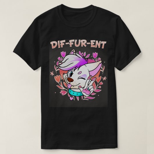 DifFurEnt I Fandom I Furries Cosplay 6 T-shirt (Design voorkant)