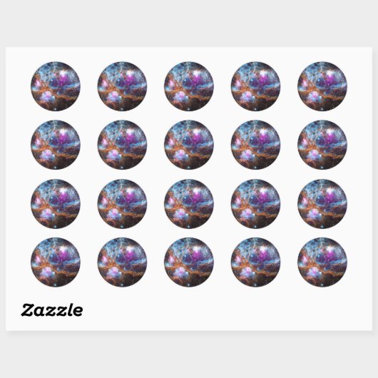 Diffuse Nebula Ronde Sticker (Vel)