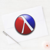 Diffuse Racket-Sticker Ronde Sticker (Envelop)