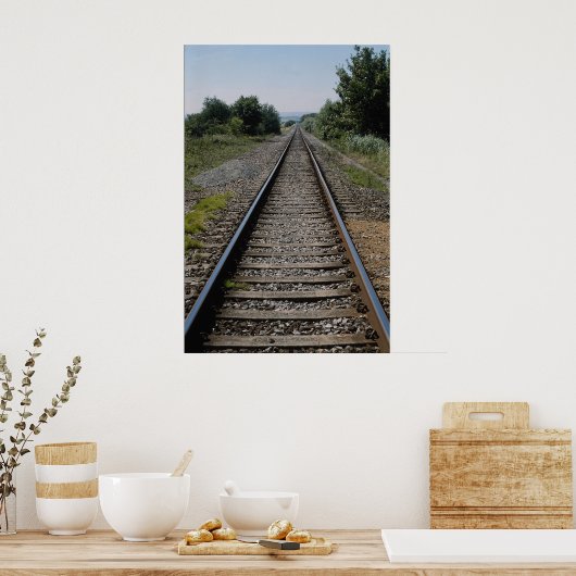 Diffuse spoorlijn poster (Keuken)