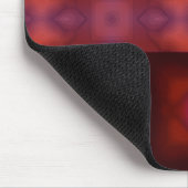 Diffuus donkerrood tartanpatroon muismat (Hoek)