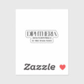 Difterie: een grafische voorstelling sticker (Vel)