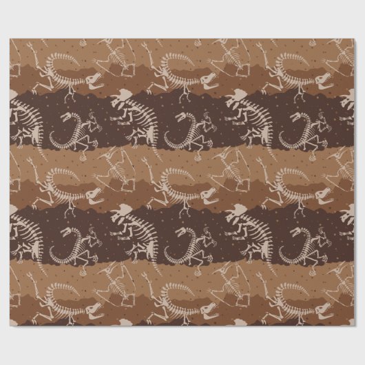 Dig Dino Dig Cadeaupapier (Vlak)