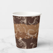 Dig Dino Dig Papieren Bekers (Achterkant)