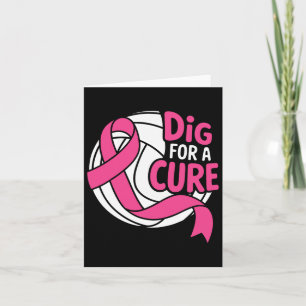 Dig for a Cure Breast Cancer Awareness Volleyball Kaart