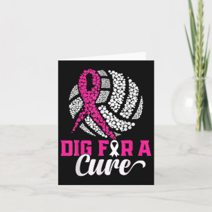 Dig for a Cure Breast Cancer Awareness Volleyball Kaart