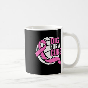 Dig for a Cure Breast Cancer Awareness Volleyball Koffiemok