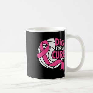 Dig for a Cure Breast Cancer Awareness Volleyball Koffiemok
