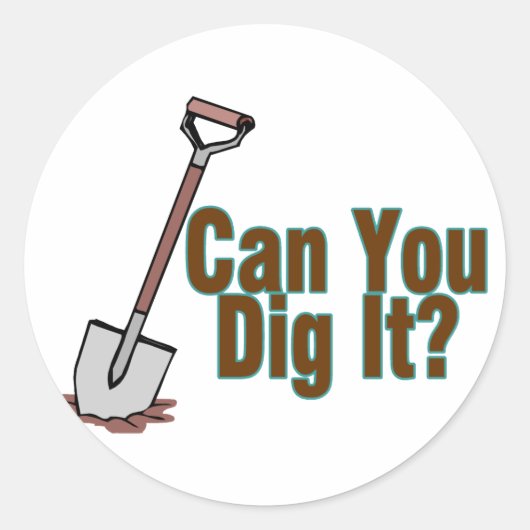 Dig het ronde sticker (Voorkant)