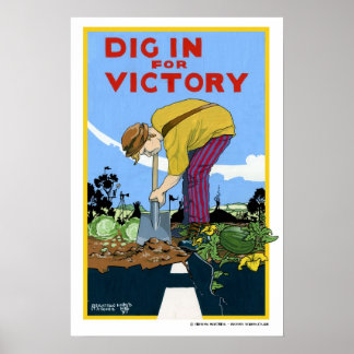 Dig in voor overwinning poster