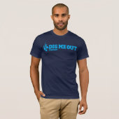 Dig me uit Horitzontale Blue Logo op de marine T-S T-shirt (Voorkant volledig)