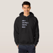 Dig&Sample&Chop&Bea MPC Drum Sampler Muziekliefheb Hoodie (Voorkant volledig)