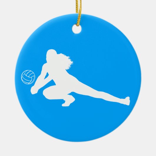 Dig Silhouette Ornament Blue (Voorkant)