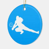 Dig Silhouette Ornament Blue (Links)