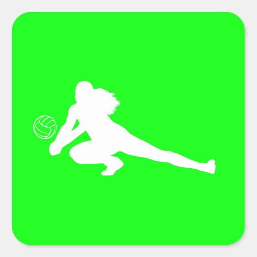 Dig Silhouette Sticker Groen (Voorkant)