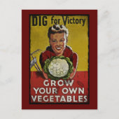 Dig uw eigen overwinningstuin briefkaart (Voorkant)