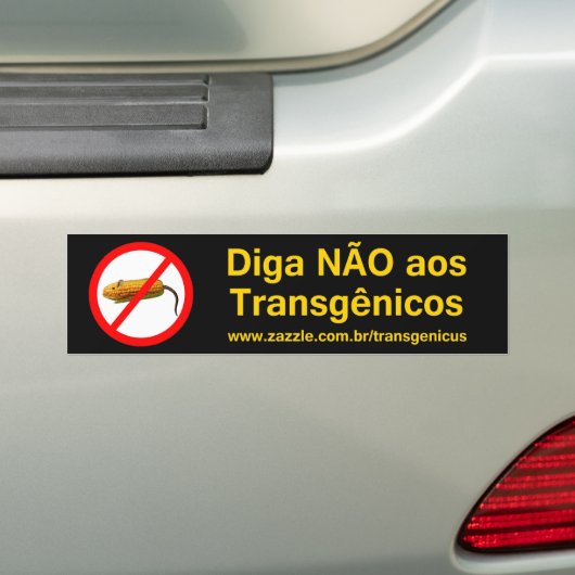 Diga NÃO aos Transgênicos Bumpersticker (Op auto)