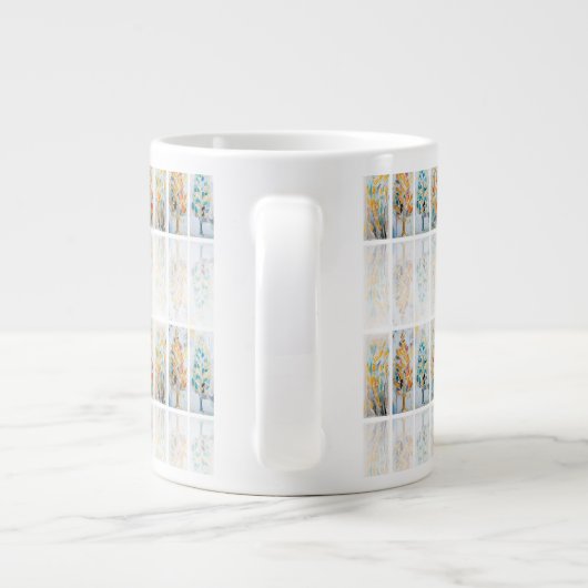 DigAI Golden Jubilee Botanicals Tile Jumbo Mug Grote Koffiekop (Achterkant)