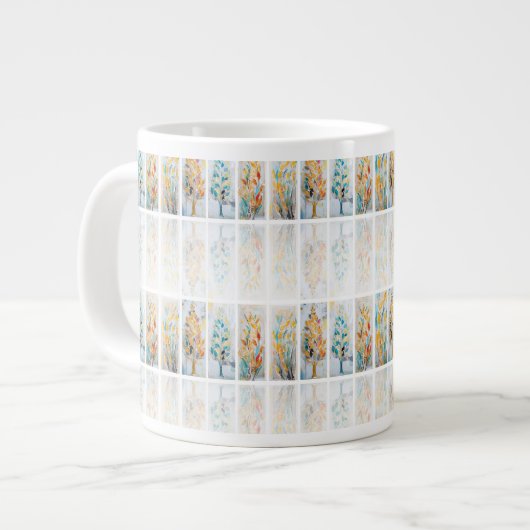 DigAI Golden Jubilee Botanicals Tile Jumbo Mug Grote Koffiekop (Links)