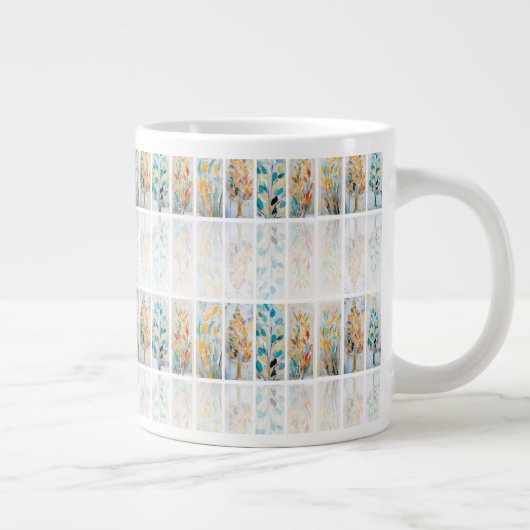 DigAI Golden Jubilee Botanicals Tile Jumbo Mug Grote Koffiekop (Rechts)