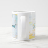 DigAI Sea Foam Bloom Jumbo Mug Grote Koffiekop (Achterkant)