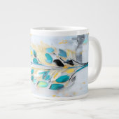 DigAI Sea Foam Bloom Jumbo Mug Grote Koffiekop (Voorkant rechts)