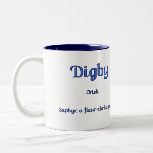 Digby Family Shield-Mok Tweekleurige Koffiemok (Links)