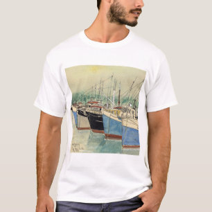 Digby, Nova Scotia, Vissende boten, Waterverf T-shirt