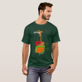 Digestieve organen Medisch diagram T-shirt (Voorkant volledig)