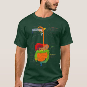 Digestieve organen Medisch diagram T-shirt
