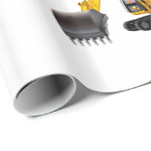 Digger afbeelding voor Glanzend-Wrapping-Papier Cadeaupapier (Rol Hoek)