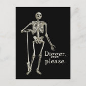 Digger, alsjeblieft briefkaart (Voorkant)